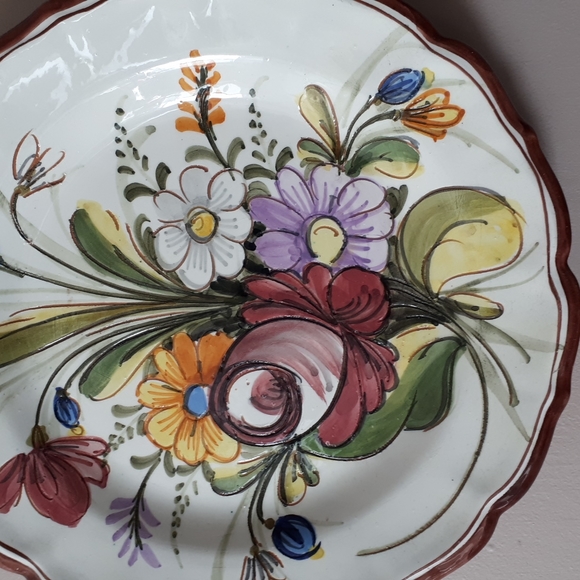 Decorative floral plates - Picture 2 of 5